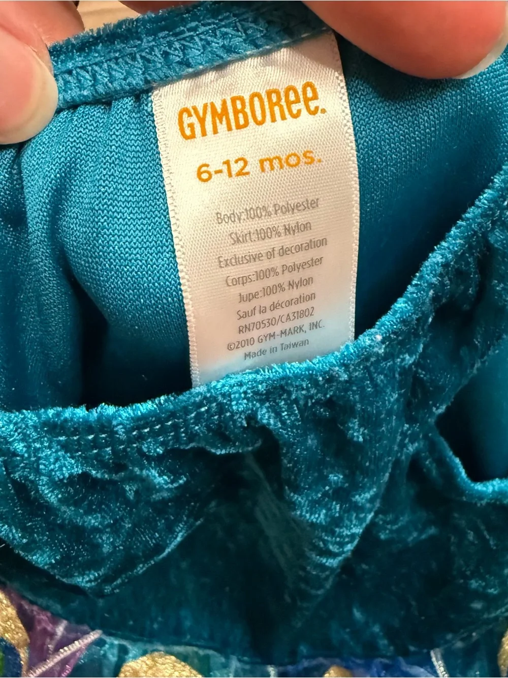 Gymboree Blue & Green Peacock Tulle Tutu Costume